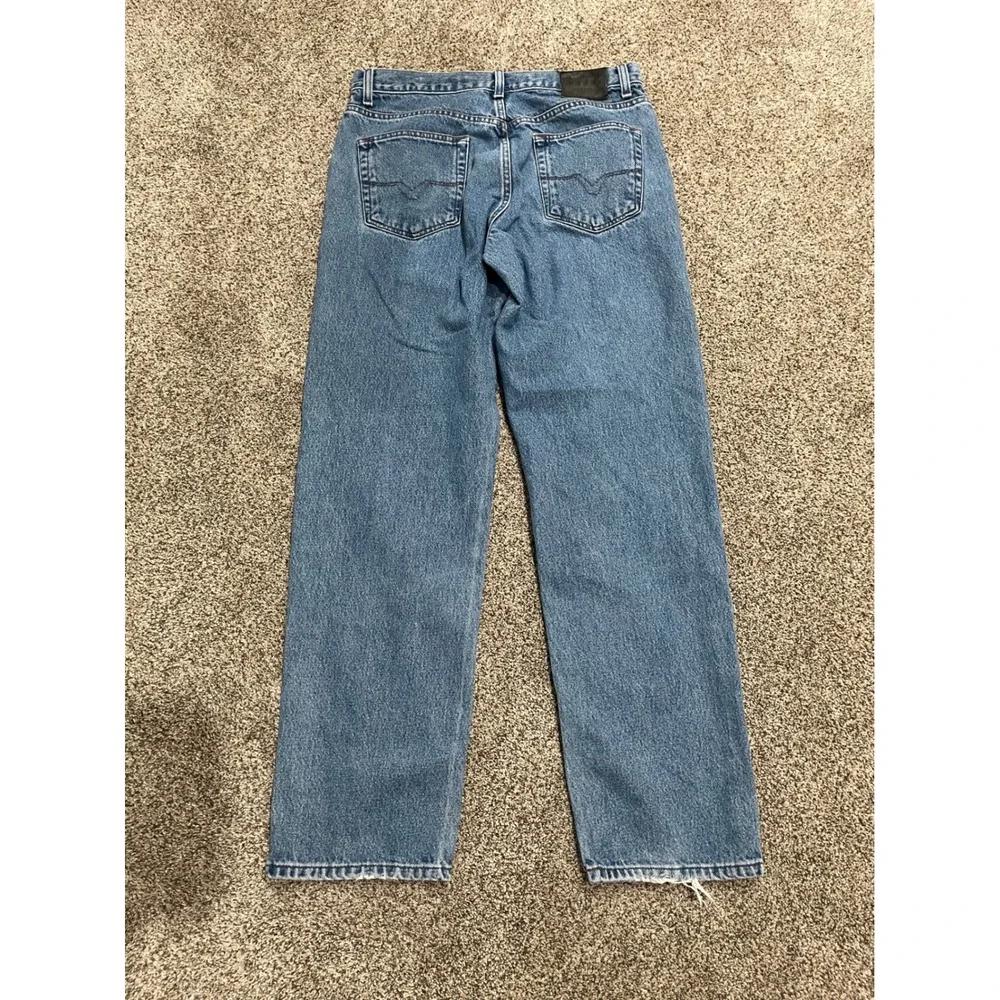 Harley-Davidson Mens Relaxed Fit Straight Leg Blue Denim Jeans 34x34 Medium Wash